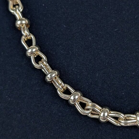 Vintage Bowtie Link Chain Necklace - Picture 2 of 5